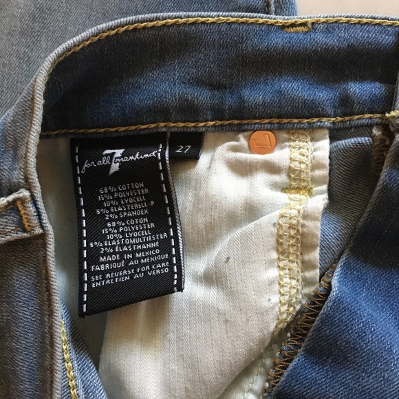 7 for All Mankind the Ankles Skinny Jean Sz 27 - Picture 3 of 6